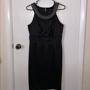 WHBM black sheath dress.